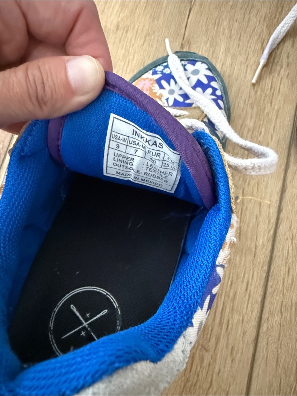 Inkkas Hendrix Joggers Sneakers *Patchwork Daisy Patpern - Picture 5 of 5